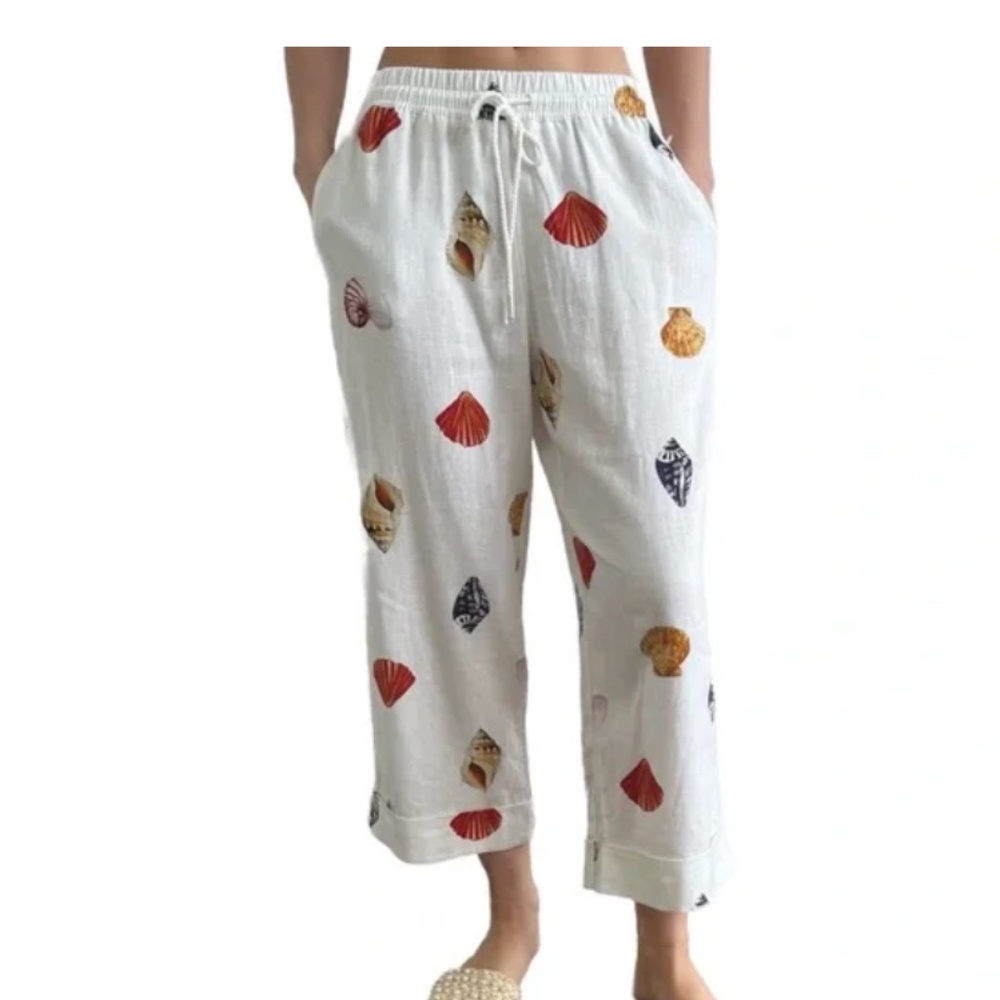 Rachel Zoe Colorful Shell Print Pant, XS